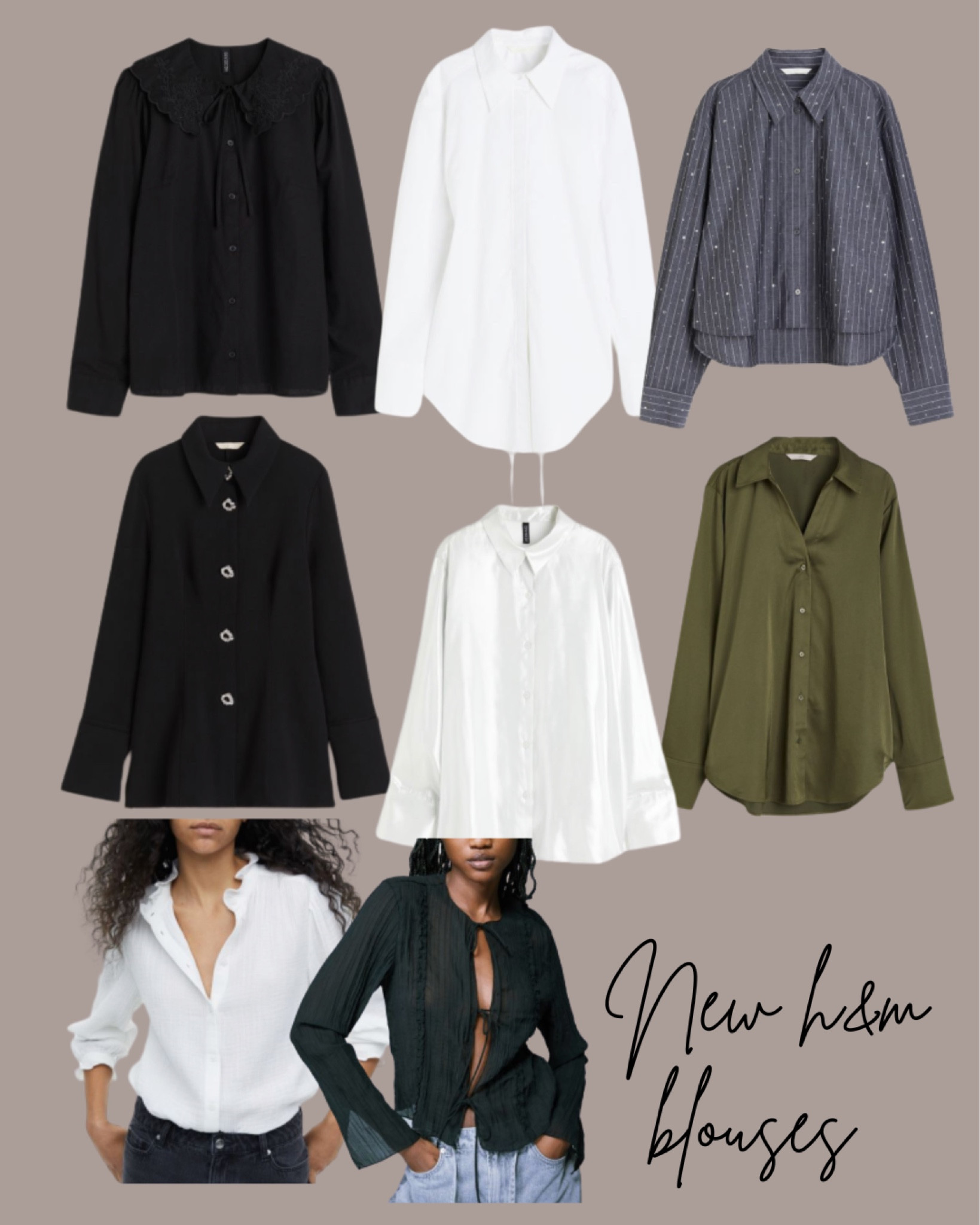 peter pan collar blouse h&m