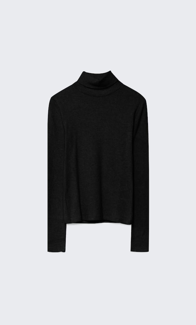 Turtleneck top - Women's fashion | Stradivarius United Kingdom | Stradivarius (UK)