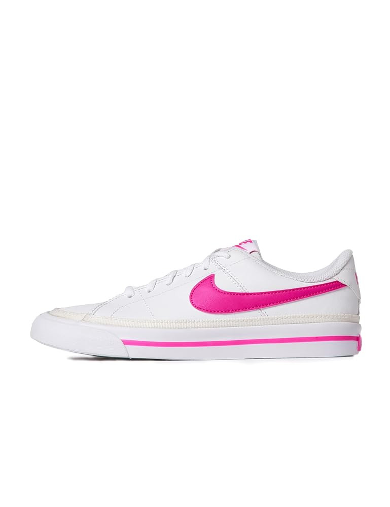 Amazon.com | Nike Unisex Kids Court Legacy, White/Laser Fuchsia, 6.5Y | Sneakers | Amazon (US)