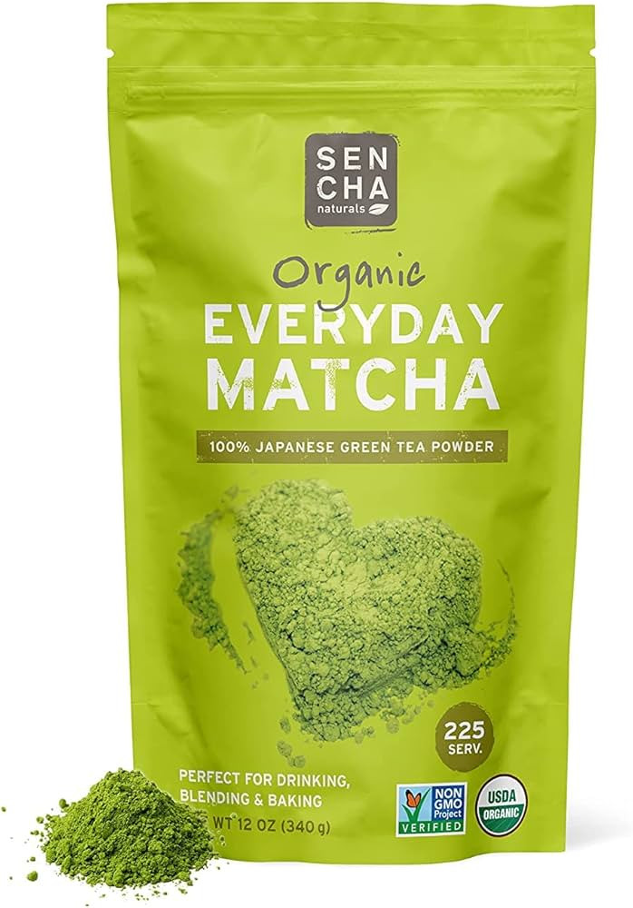 Sencha Eveyrday Natural USDA Organic Matcha Green Tea Powder Rich Antioxidant Revitalizing Body H... | Amazon (US)