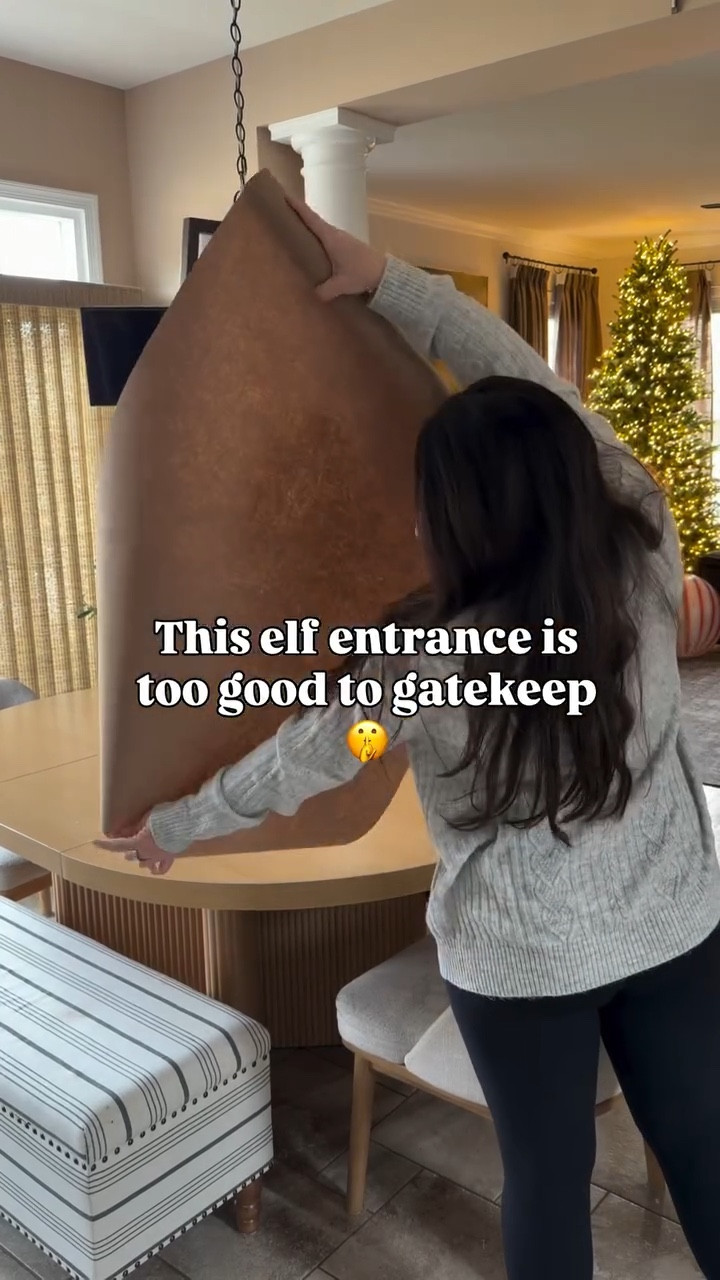 ITS TIME ✨ Tap follow & Comment SHOP for the links to everything [#sponsored] ❤️ & yes — I used the same brush from my last project. I put it in a ziplock bag & stored it in the fridge fully planning to finish that project later … and here we are a month later and it still looked brand new 🤎 A quick rinse and we were right back to work.

This brush gives the smoothest lines, doesn’t shed, and makes projects like this so much easier — especially when mom life doesn’t happen in one sitting 🙌🏻😊

What do we think of this grand entrance for the elf?!
Save this idea for later ⚡️ 
& comment SHOP for the brush I trust every time 👏🏻 

#CozyHolidayHome #ElfOnTheShelfIdeas #DIYproject #HolidayProjects #purdy #purdypainttoolsonamazon  @purdypainttools

#LTKmomlife #LTKHoliday #LTKKids