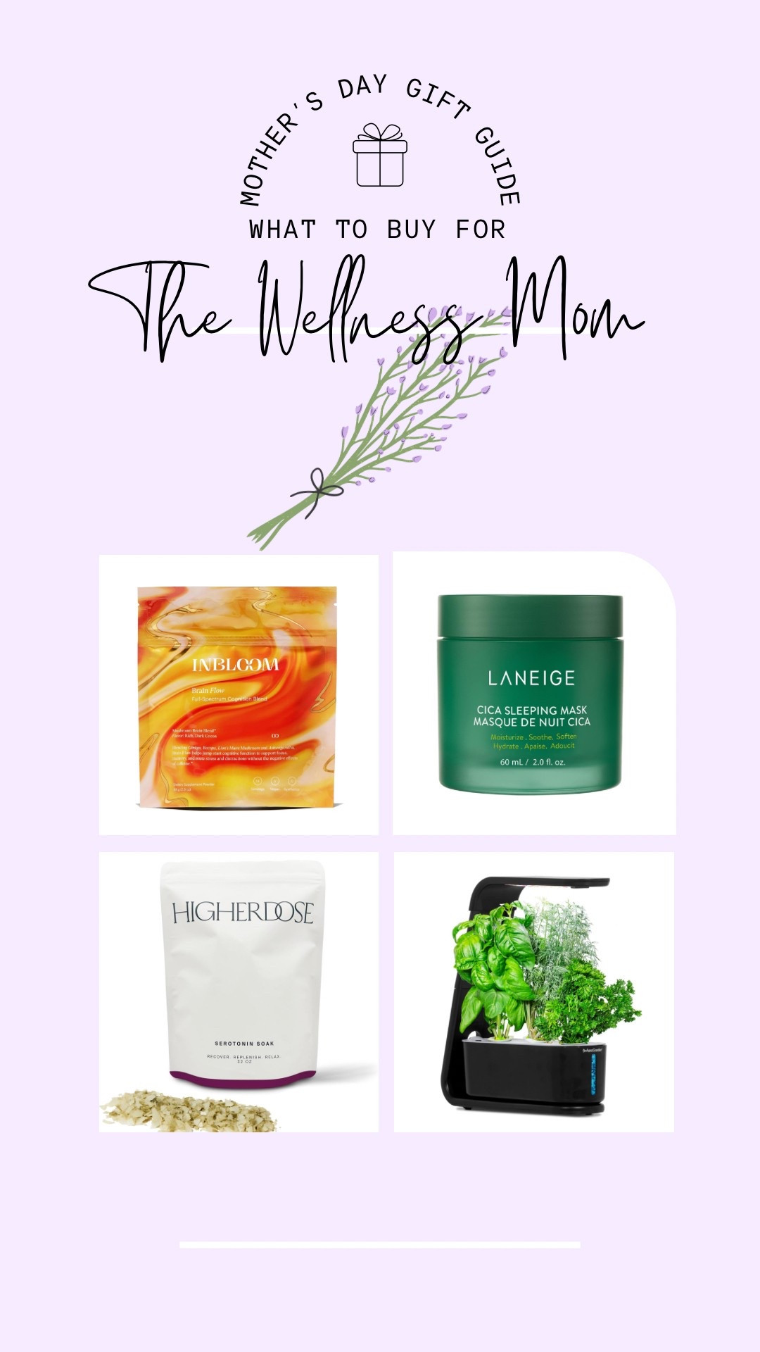 Mother’s Day is around the corner!! I’m going to start posting some gift guides to help anyone struggling to find gifts for Mother’s Day! This guide is perfect for the Wellness mom! 

#LTKFindsUnder50 #LTKGiftGuide #LTKFamily