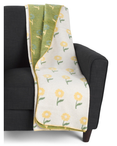 Made In Portugal Scattered Daisy Throw | Global Home | Marshalls | Marshalls