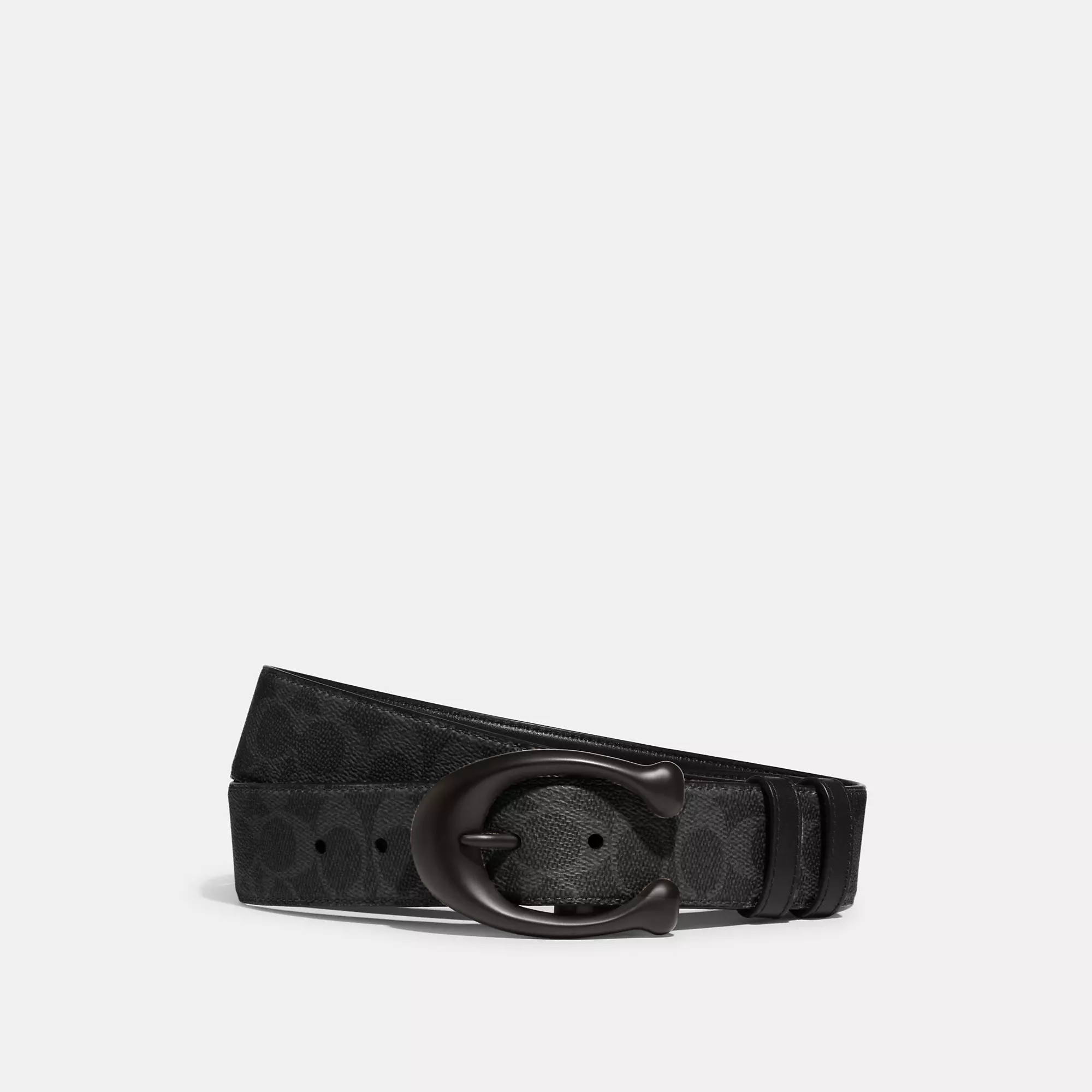 Sculpted C Buckle Cut-To-Size Reversible Belt, 40mm | Coach (US)