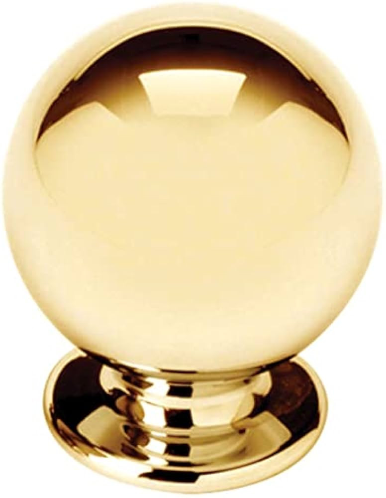 1 1/8" Knob, UNLACQUERED Brass | Amazon (US)