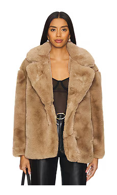 BLANKNYC Faux Fur Coat in Iced Frappe from Revolve.com | Revolve Clothing (Global)