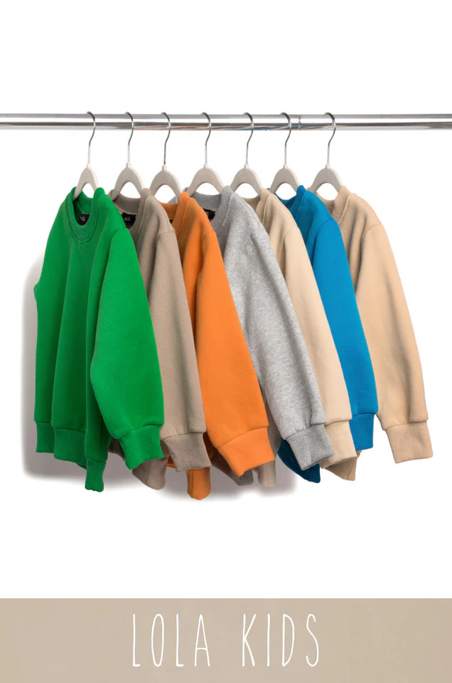 Miss Lola | Cream Kids Crewneck Sweater | MISS LOLA