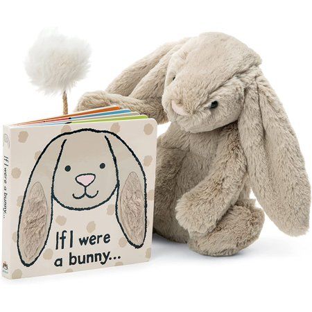 If I were a Bunny Board Book and Bashful Bunny Stuffed Animal Medium 12 inches | Walmart (US)