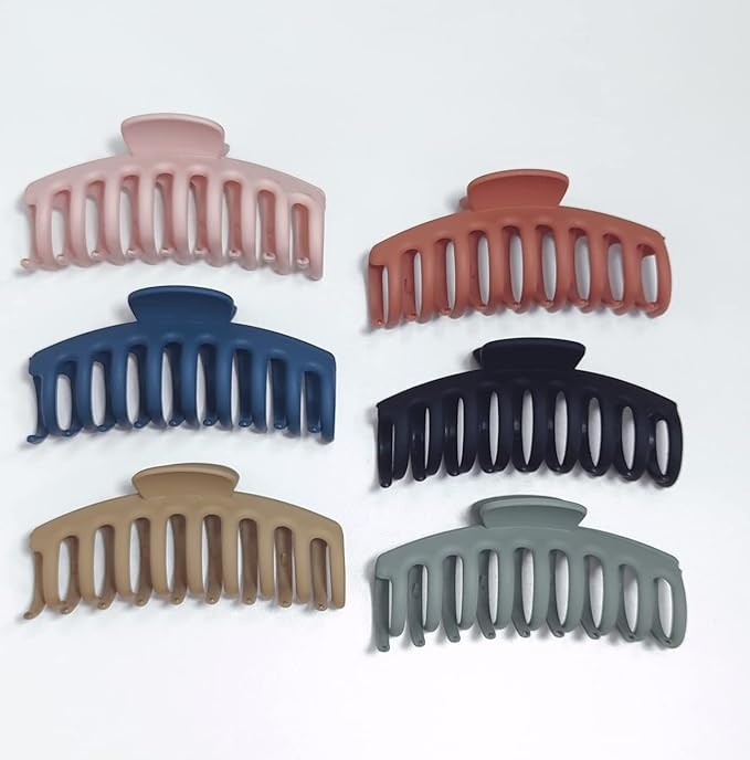 6 Pack Hair Claw Clips, Big Hair Claw Clips, Fashion Jieey Hair Accessories, 4 Inch Nonslip Giant... | Amazon (US)