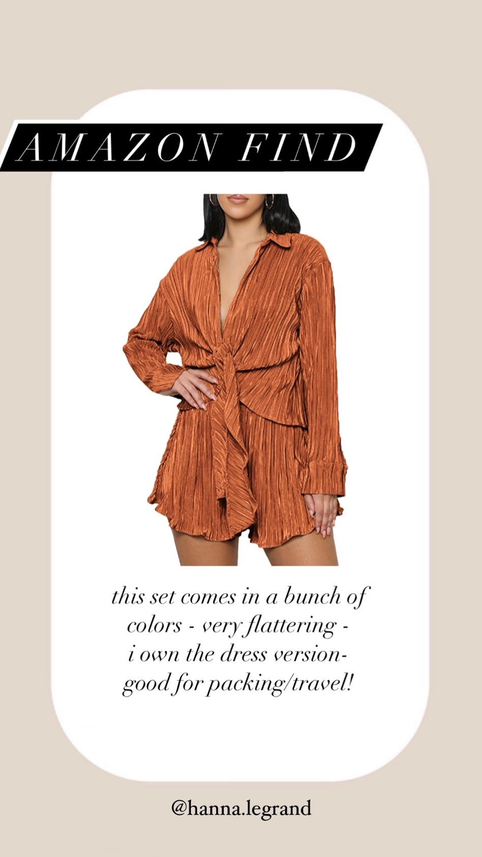 Loving this Amazon set - perfect for dinner - dress up with heels or booties! I have the dress version of this and the fabric is great - wrinkle free, flattering, great for travel! 

#LTKSaleAlert #LTKStyleTip #LTKFindsUnder50