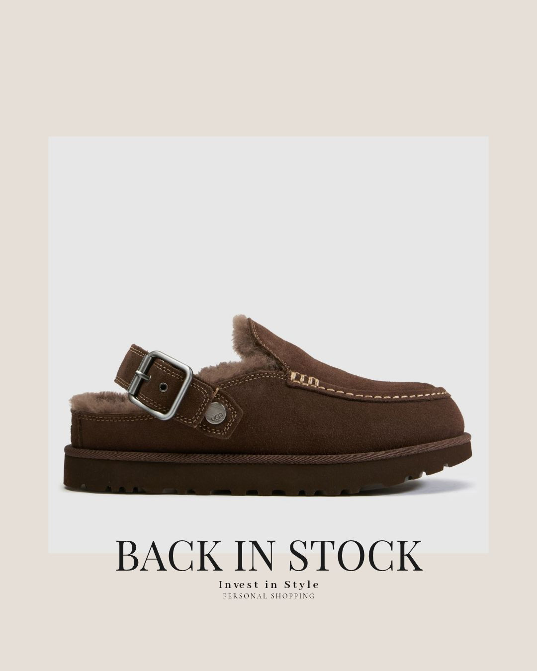 Ugg Evelina clogs back in stock 
sizing comes up on the smaller side.

#LTKautumn #LTKshoes