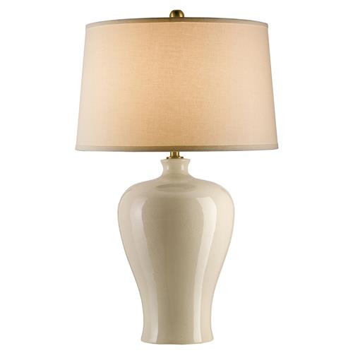 Brooks Modern Classic Cream Porcelain Table Lamp | Kathy Kuo Home