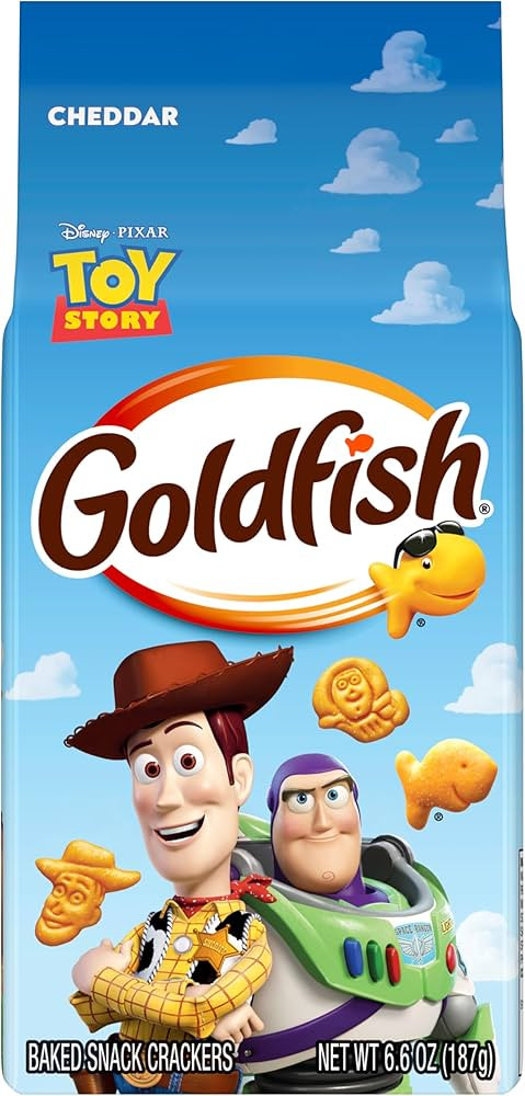 Goldfish Disney Pixar Toy Story Cheddar Cheese Crackers, 6.6 Oz Bag | Amazon (US)