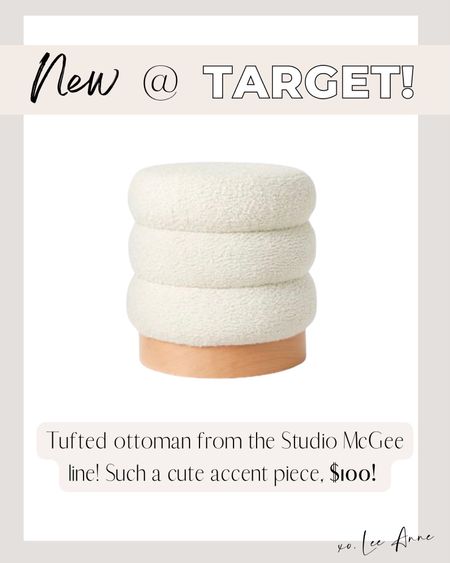Tufted accent ottoman from Target! 

Lee Anne Benjamin 🤍

#LTKhome #LTKstyletip