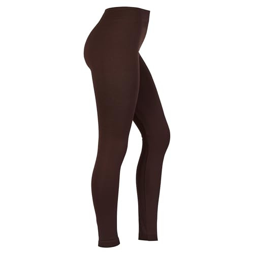GOLD MEDAL Women's Cozy Fleece-Lined Leggings – Cozy, Warm, and Stylish Brown S/M | Amazon (US)