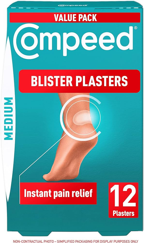 Compeed Blister Plasters Medium Size 12 Pack - Hydrocolloid Foot Treatment - Heal Fast | Amazon (UK)