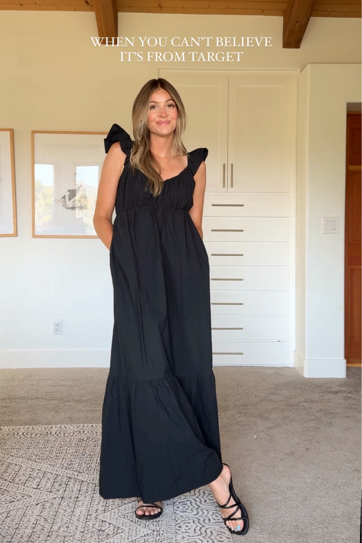 Target circle week! This black dress is included!! 
Size small in black dress 
Size xs in both green shirt and pants 
Size medium in red top 

#LTKSummerSales