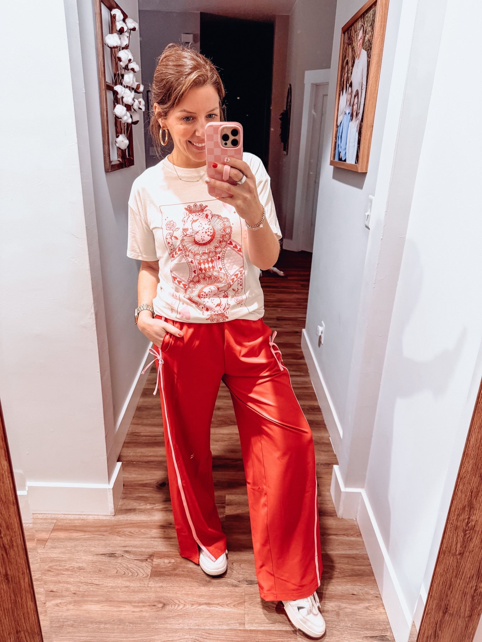 Target for the win! Super comfy and my new fave pants! 
Pants: small
T-shirt: girls XL 

#LTKFindsUnder50 #LTKootd #LTKActive