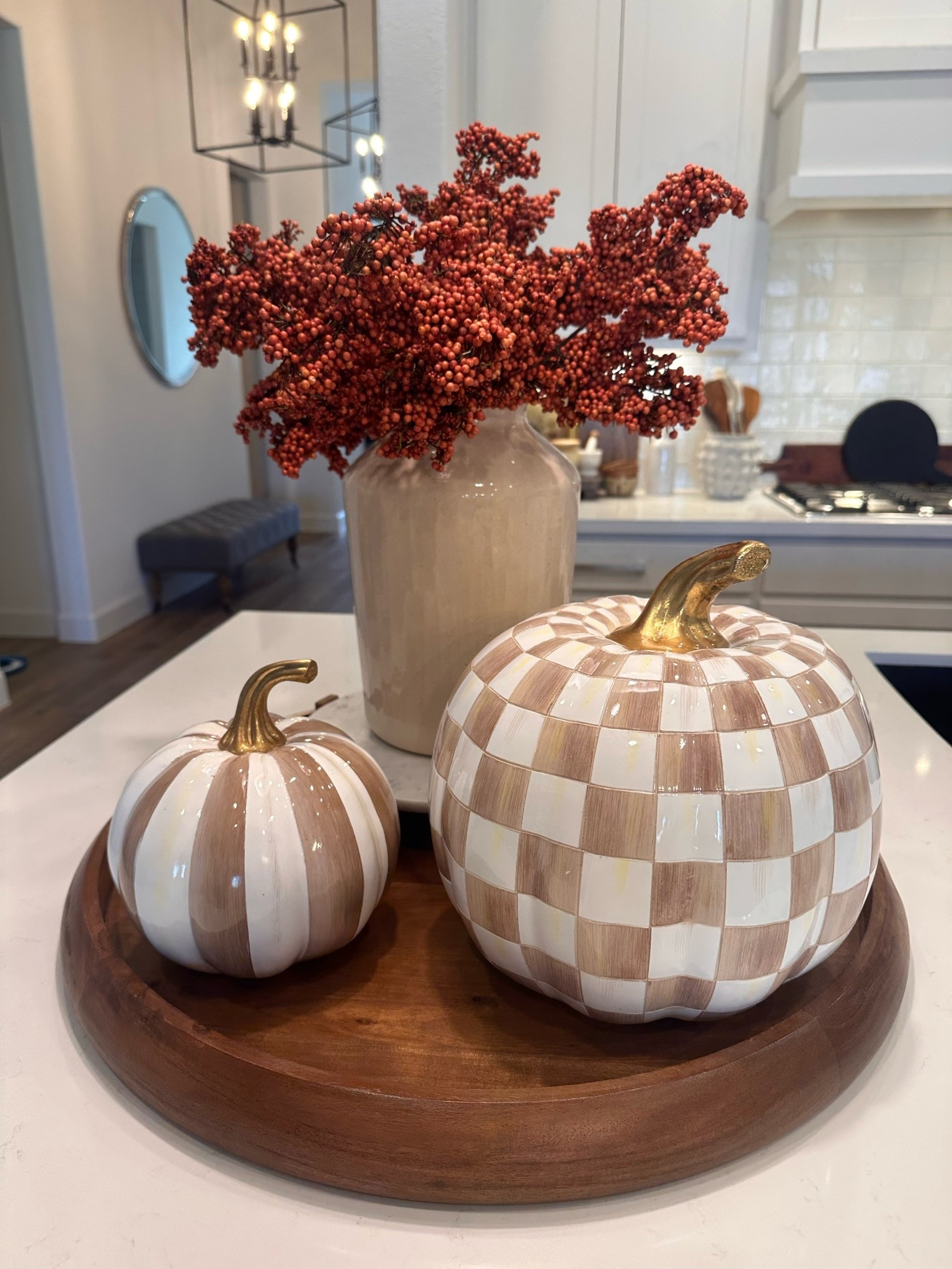 Mackenzie Childs 
Mocha pumpkin set of two

#LTKHome #LTKSeasonal #LTKSaleAlert