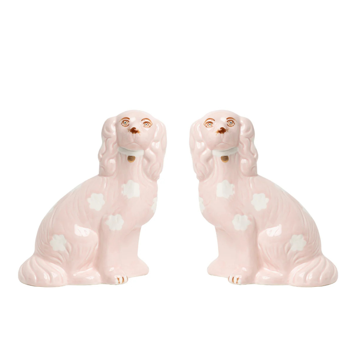 Pink Staffordshire Dogs | The Well Appointed House, LLC
