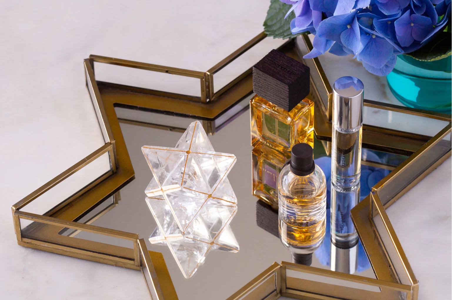 Kabbalah Crystal - Clear Quartz Star of David | Adara Rituals