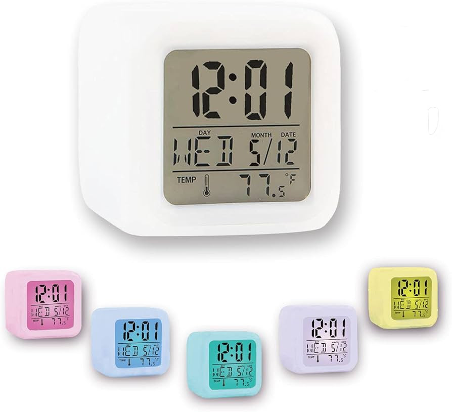 Kids Alarm Clock Digital Clock Wake Up Easy Setting, Alarm Clock for Kids Boys Girls Students, Di... | Amazon (US)
