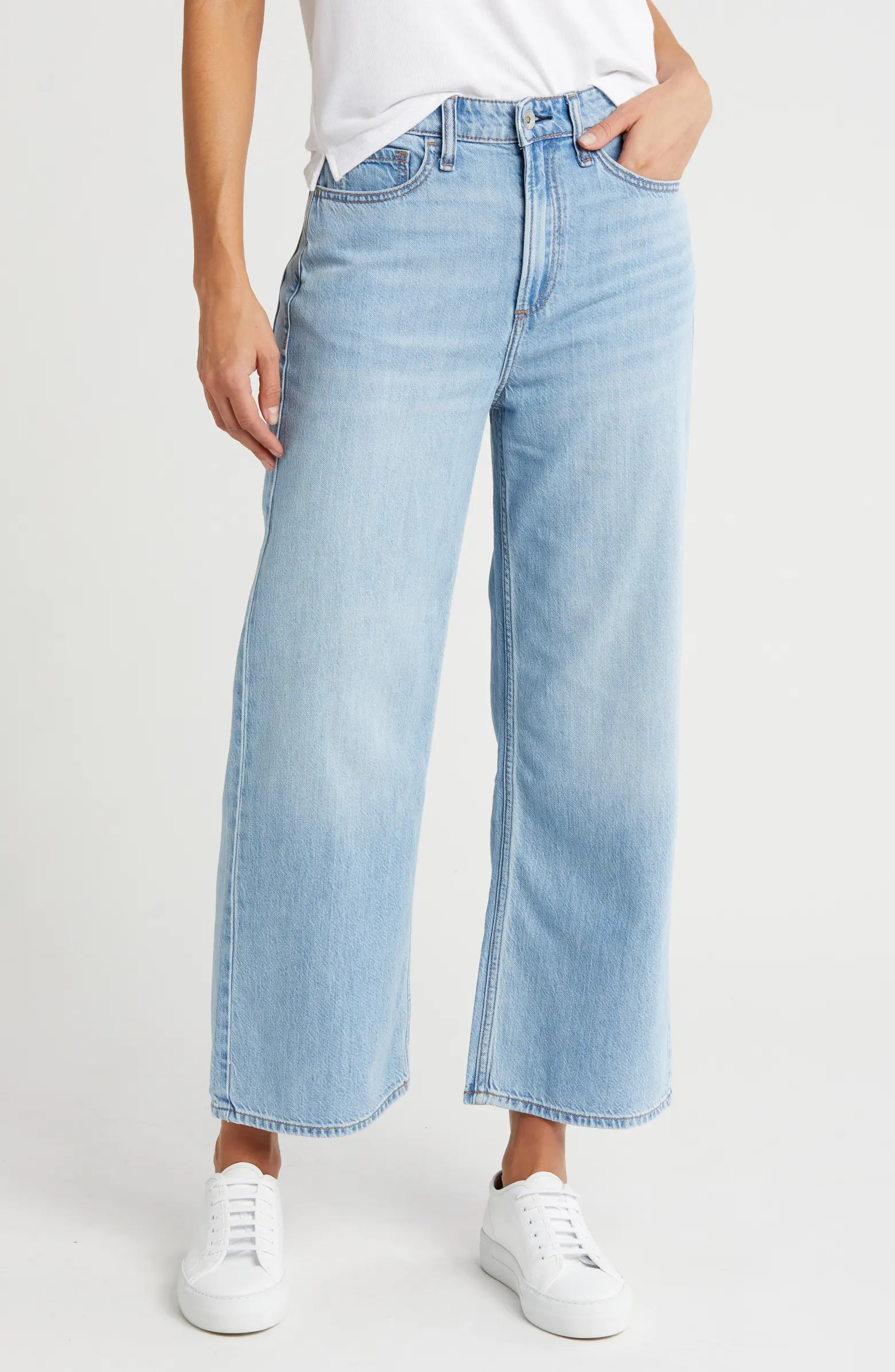 rag & bone Lori Crop Wide Leg Jeans | Nordstromrack | Nordstrom Rack