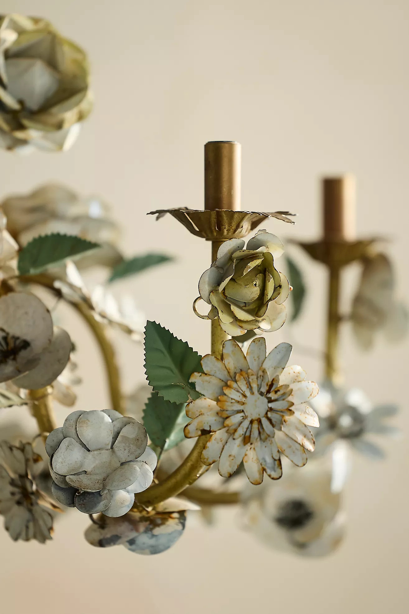 Floral Iron Chandelier | Terrain