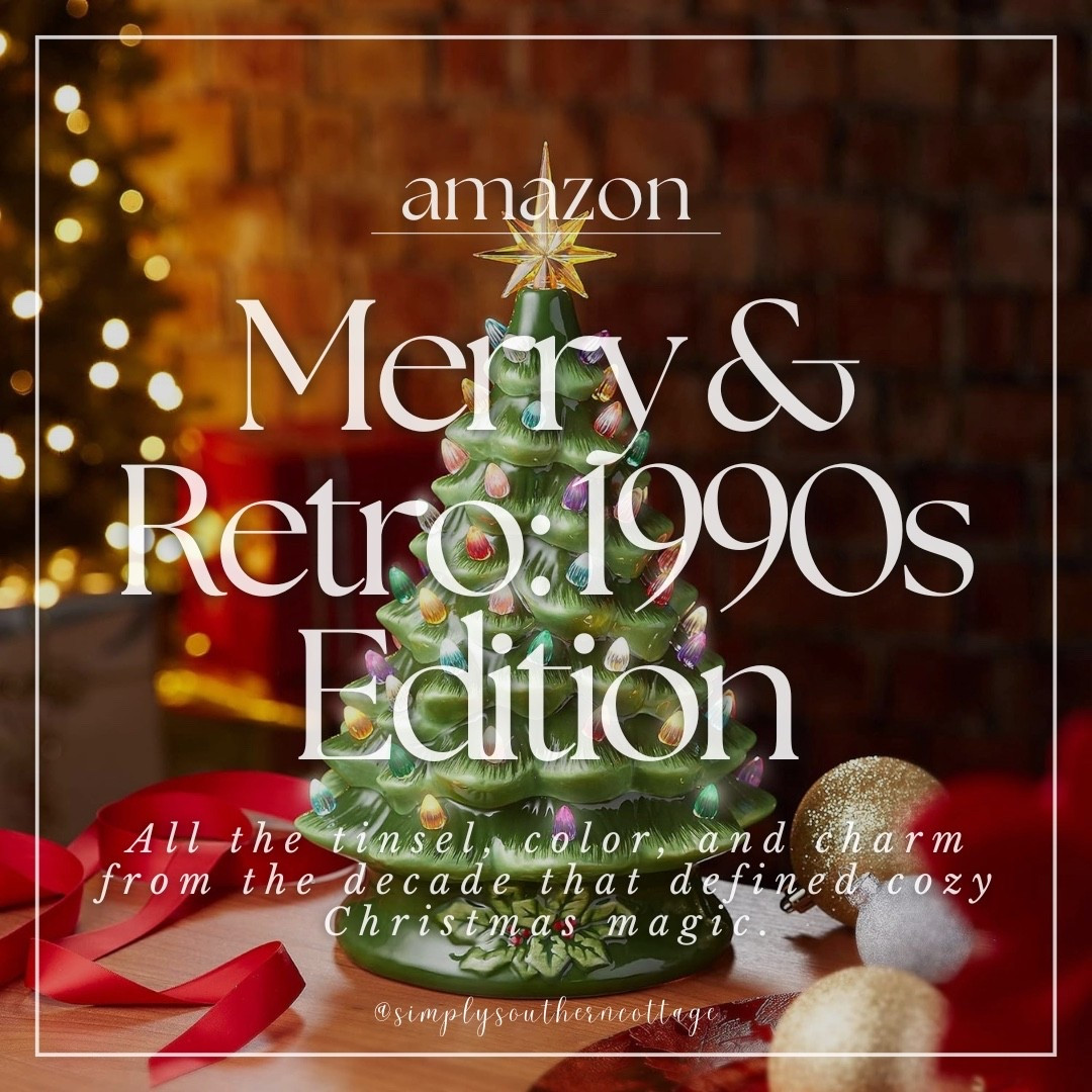 Amazon Merry and Retro Decor inspired by the 90s - all the tinsel, color, and charm from the decade that defined cozy Christmas magic 

Amazon, Amazon home, Amazon home decor, seasonal home, seasonal home decor, holiday home decor, holiday home decor inspo, Christmas, Christmas decor, Christmas home decor, gift guide, gift ideas, wall art, elf on the shelf, Christmas trees, stockings, holiday pillows, bubble lights, Christmas tree star, wreath, mugs


 


#LTKHoliday #LTKHome #LTKGiftGuide