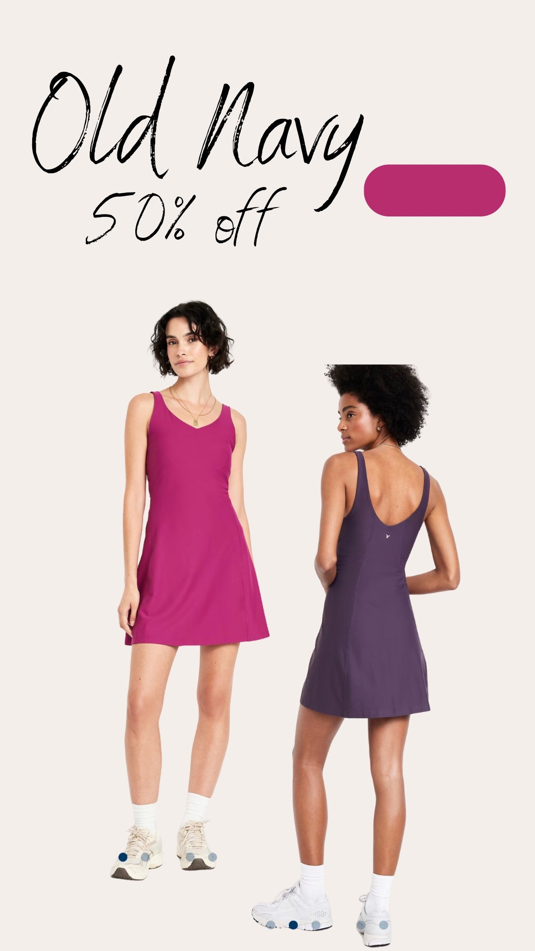 50% off everything at Old Navy! They have the best tall sized athletic dresses at the best prices!

#LTKFindsUnder50 #LTKSaleAlert #LTKActive