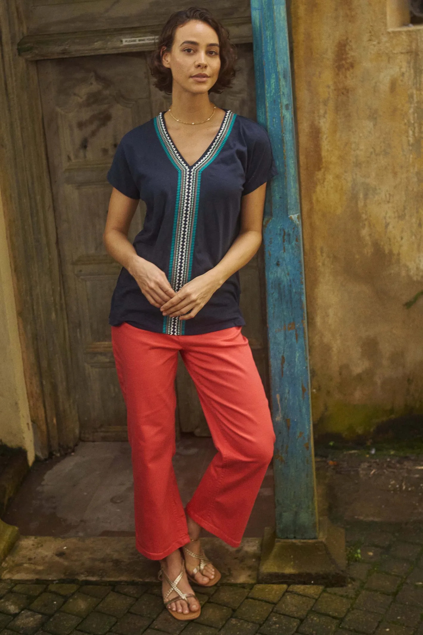 Coral Weird Fish Soulina Wide Leg Cropped Denim Jeans | Debenhams | Debenhams UK