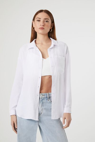 Textured Button-Back Shirt | Forever 21
