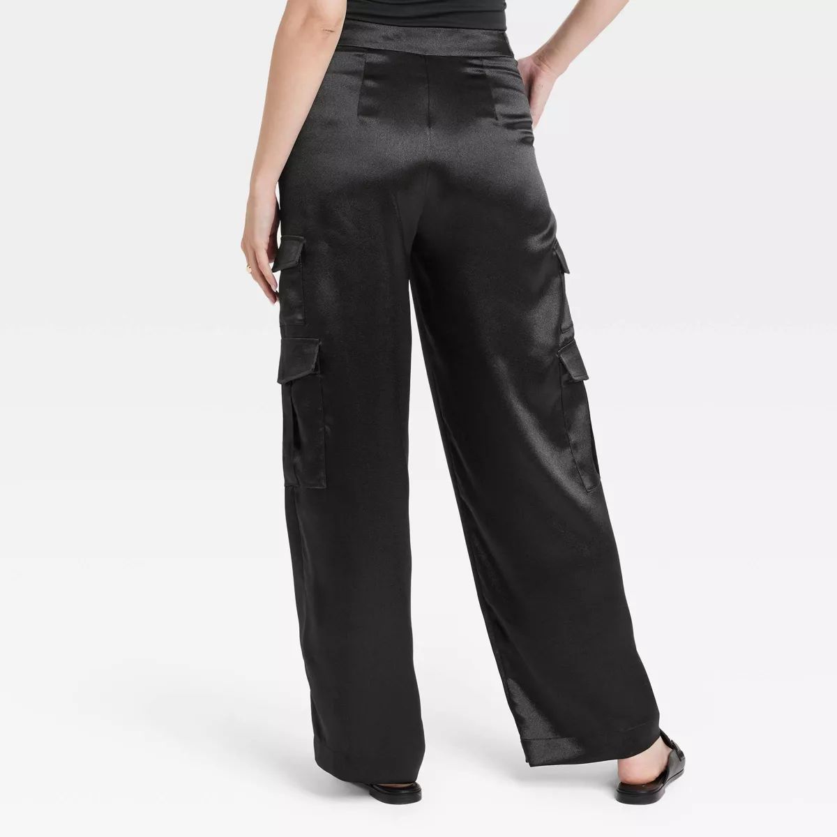 Women's High-Rise Satin Cargo Pants - A New Day™ | Target