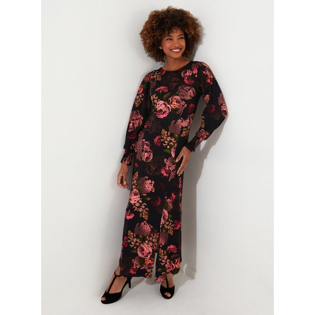 Buy JOE BROWNS Luxe Dark Florals Jersey Dress 12 | Dresses | Tu | Tu Clothing