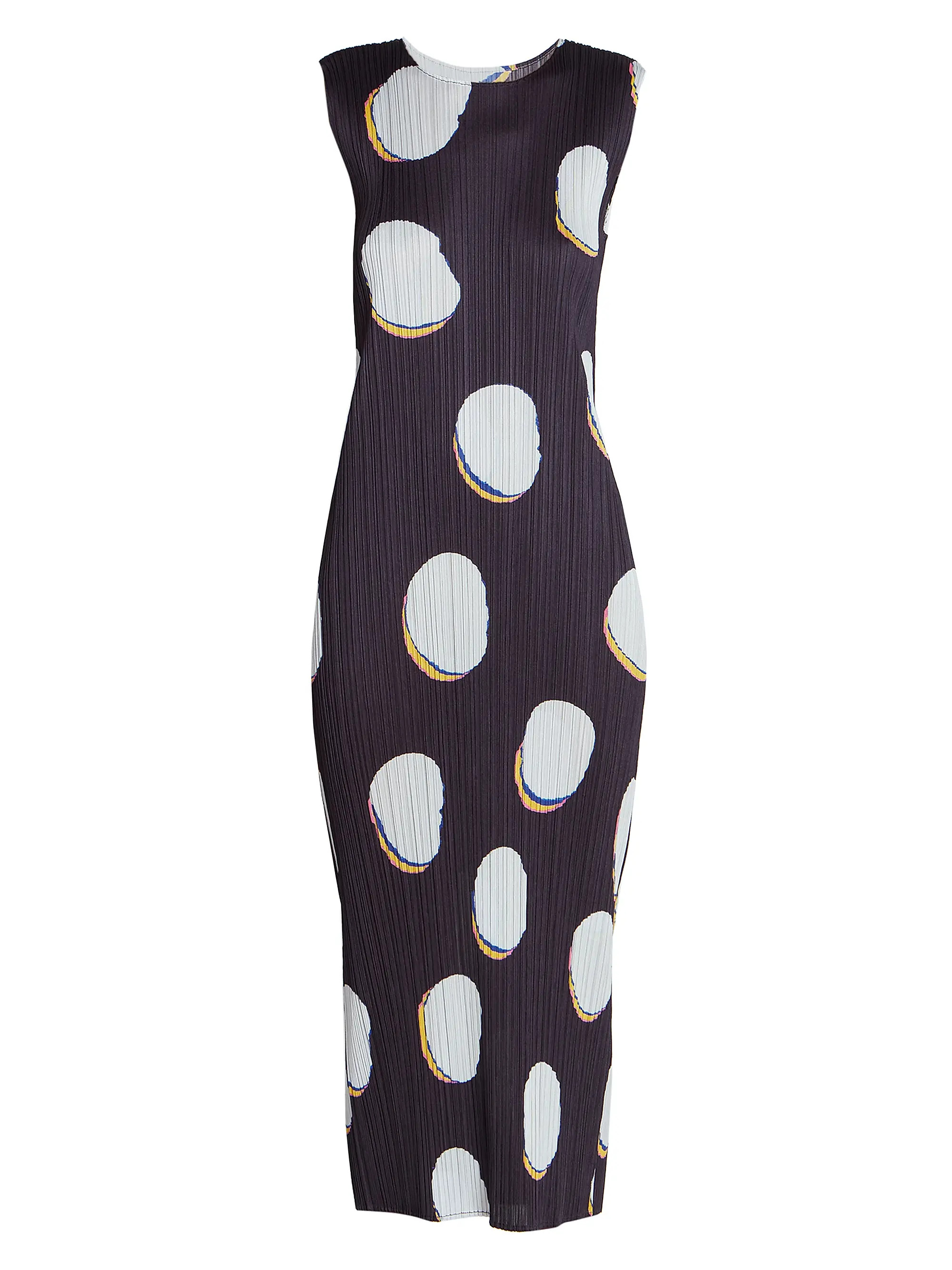 Shop Pleats Please Issey Miyake Bean Dots Pleated Midi-Dress | Saks Fifth Avenue | Saks Fifth Avenue