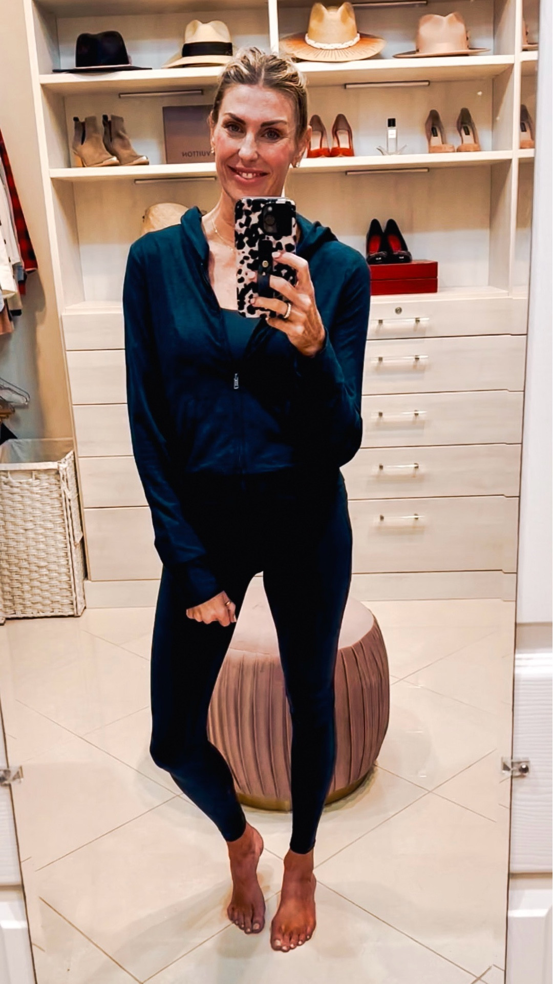 The best set with the perfect Amazon hoodie! 💙💚🩶💙💚🩶 I’m in a small in the hoodie, XS in the full length leggings and small in the yoga top  

#LTKActive #LTKfitnessgoals #LTKOver40
