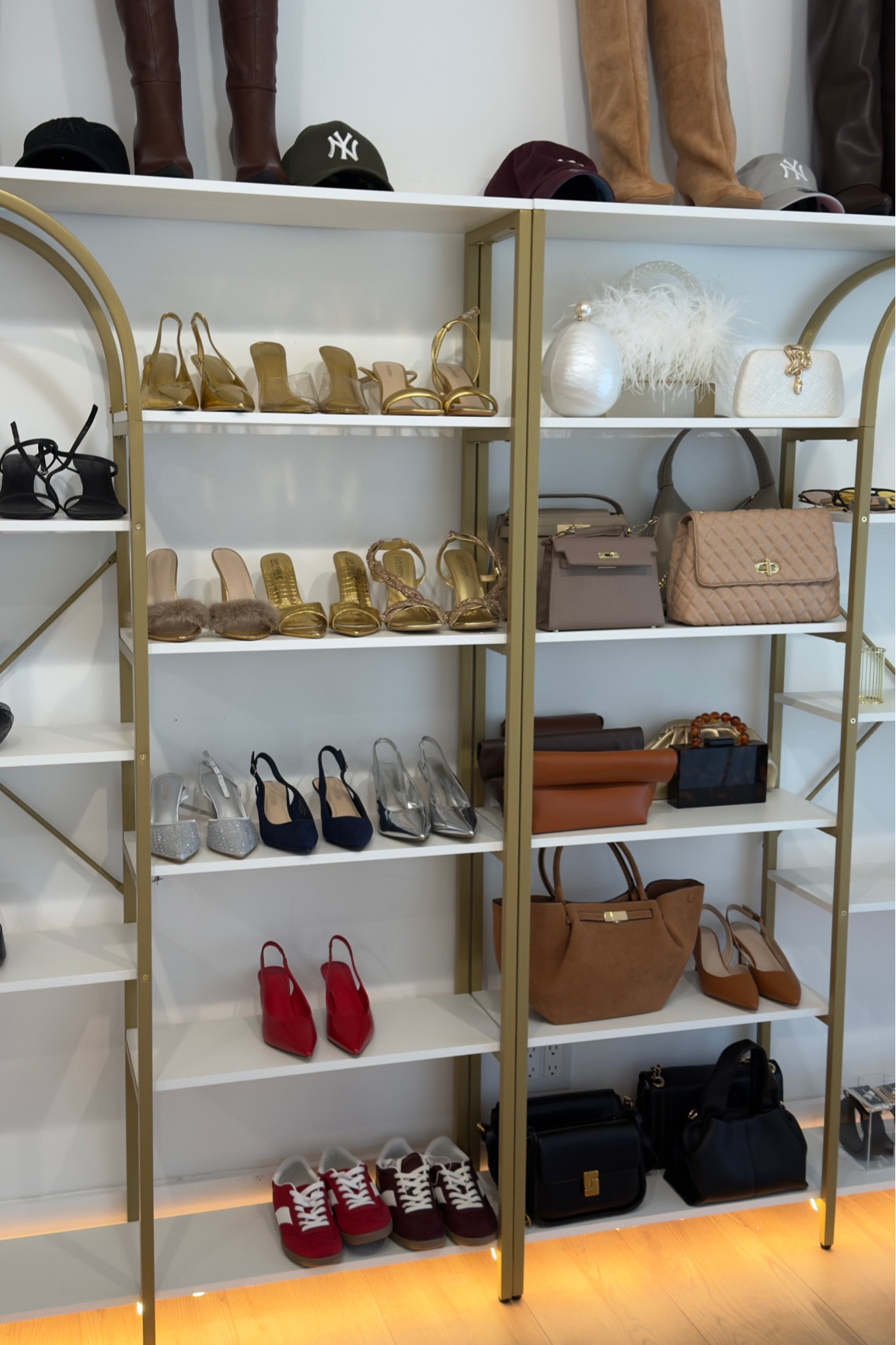 Bookshelf that I turned into a accessory/ Shoe display 



#LTKShoeCrush #LTKHome #LTKItBag