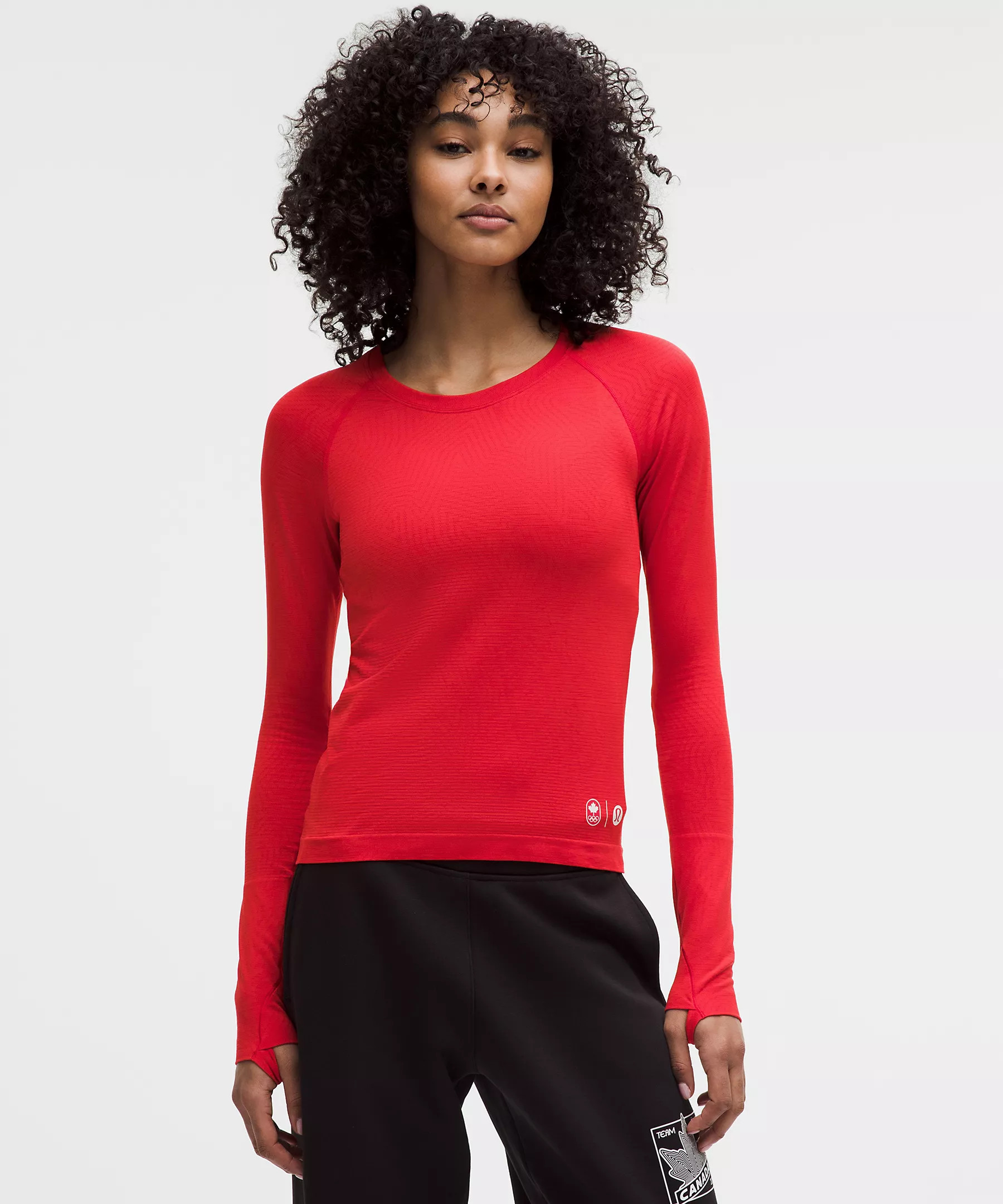 Team Canada Swiftly Tech Long-Sleeve Shirt 2.0 Waist Length | Lululemon (US)