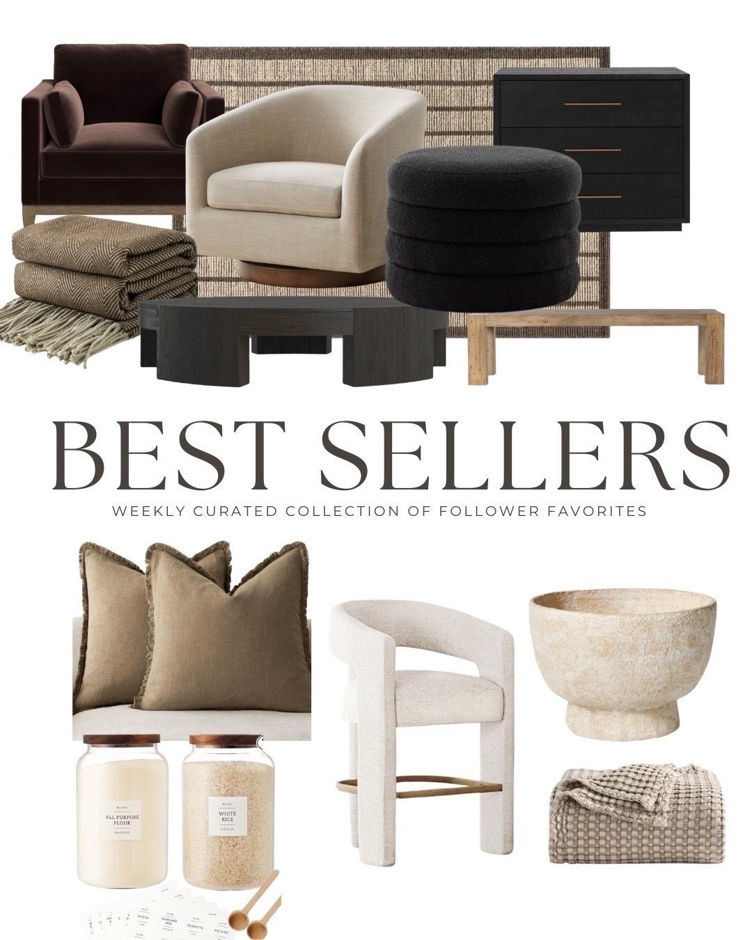 Your favorites🤎 
A cozy, neutral mix of furniture, textiles, and home accents you’ve been loving all linked for easy shopping.

#LTKHome #NeutralHomeDecor #BestSellers #ModernHomeStyle #HomeDecorFavorites #CozyHomeVibes #InteriorDesignInspo #LTKBestSellers #NeutralLivingRoom #HomeStylingIdeas
#summerthompsonstyles

#LTKHome