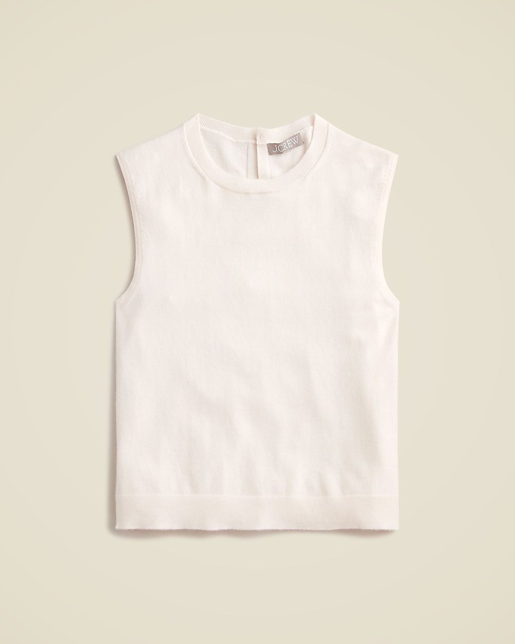 Featherweight cashmere-blend cropped sweater shell | J. Crew US