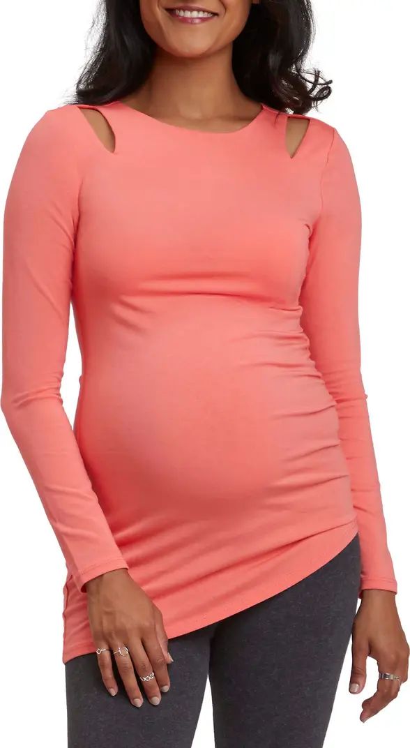Stowaway Collection Double Keyhole Maternity Top | Nordstrom | Nordstrom