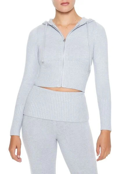 Hooded Zip-Up Sweater | Forever 21
