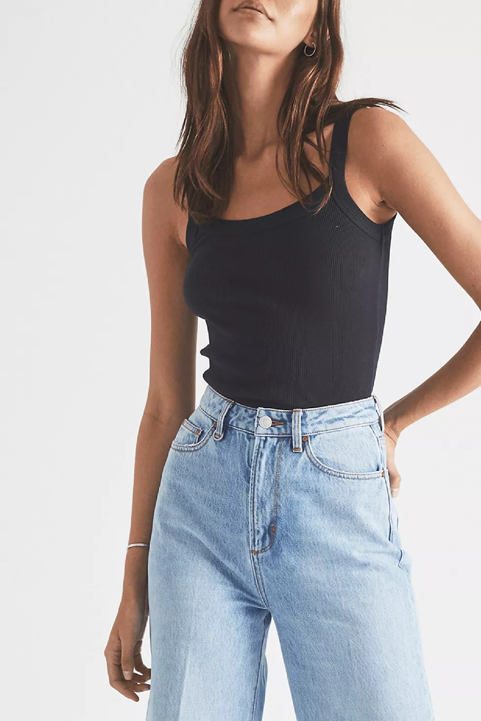 Neuw Frenchie Rib Organic Cotton Tank Top | Urban Outfitters (US and RoW)
