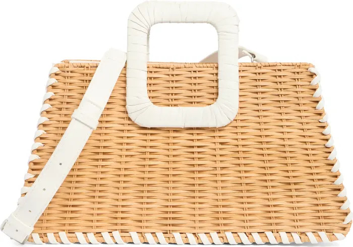 Wicker Whipstitched Top Handle Bag | Nordstrom Rack