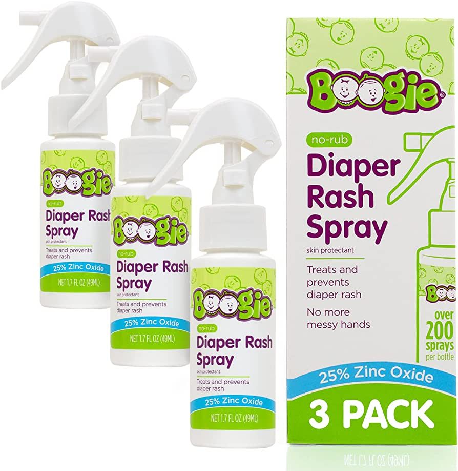 Baby Diaper Rash Cream Spray by Boogie Bottoms, No-Rub Touch Free Application for Sensitive Skin,... | Amazon (US)