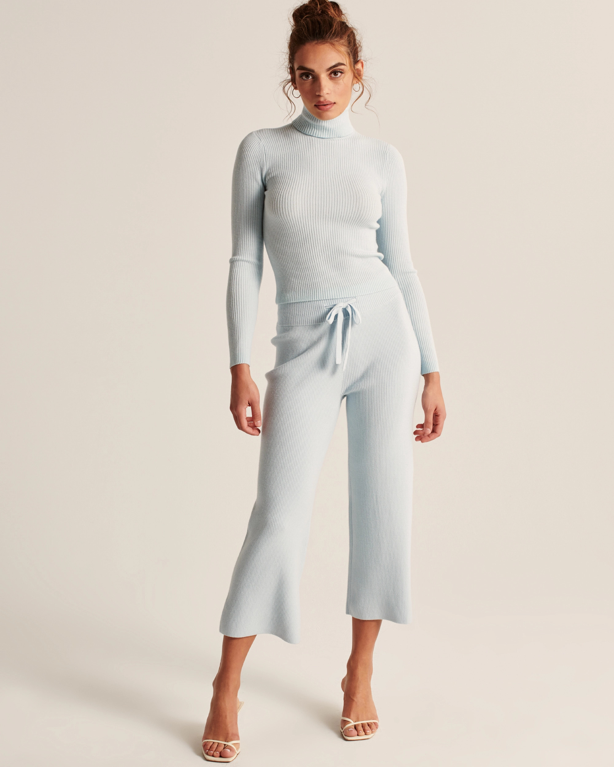 Wide Leg Sweater Pants | Abercrombie & Fitch (US)