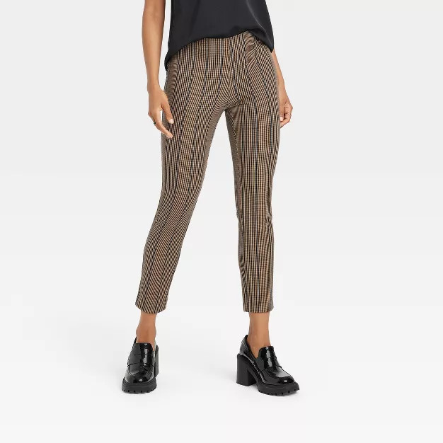 Women's High-Rise Slim Fit Bi-Stretch Ankle Pants - A New Day™ | Target