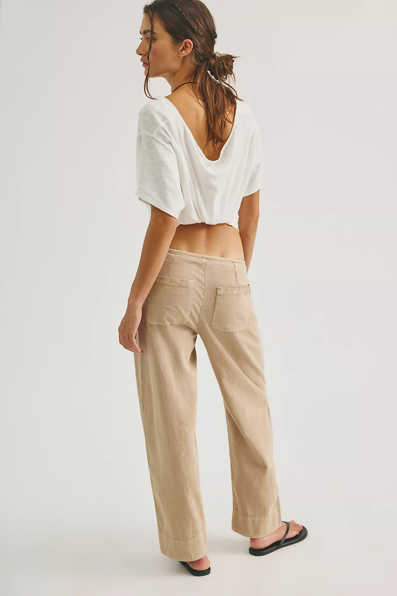 Amelia Side-Tie Linen Pants | Free People (Global - UK&FR Excluded)