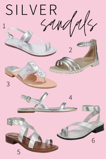 Silver sandals roundup 

#LTKTravel #LTKShoeCrush #LTKSeasonal