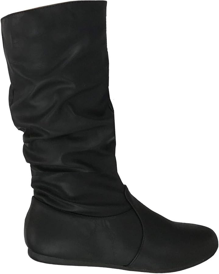 Womens Boots Soft Slouchy Flat to Low Heel Under Knee High | Amazon (US)